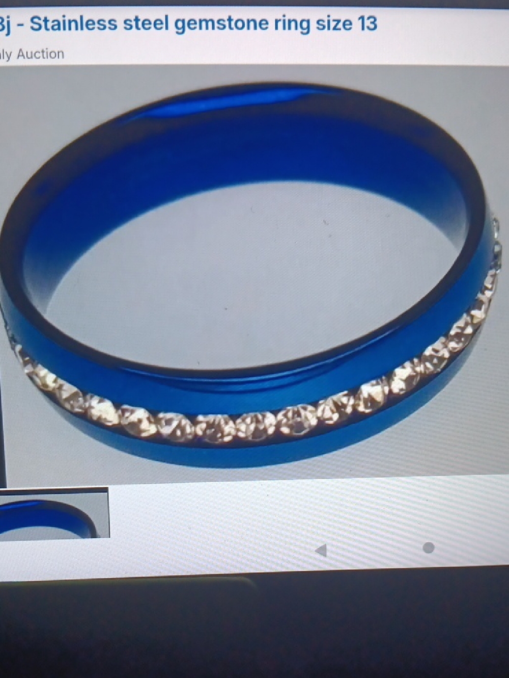 Stainless steel rings with Gemstones